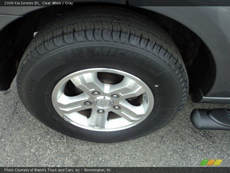 Clear White / Gray 2008 Kia Sorento EX
