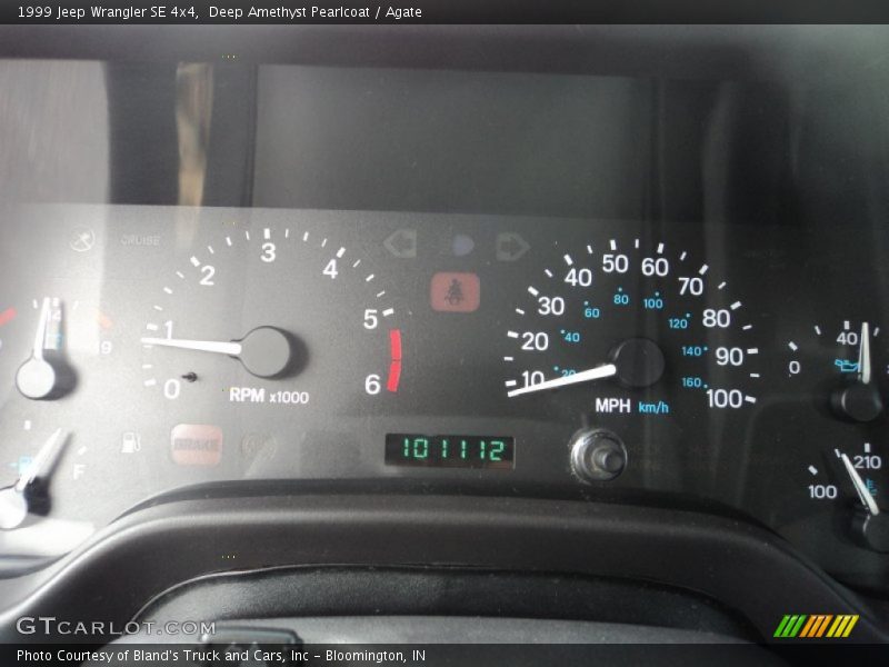 Deep Amethyst Pearlcoat / Agate 1999 Jeep Wrangler SE 4x4