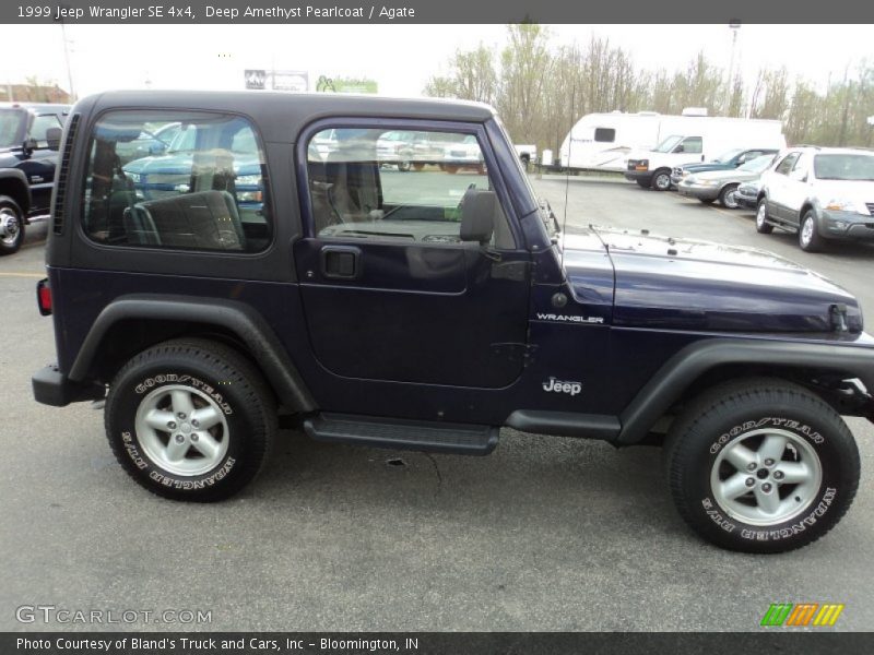 Deep Amethyst Pearlcoat / Agate 1999 Jeep Wrangler SE 4x4