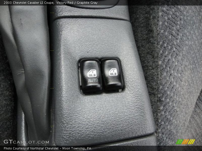 Victory Red / Graphite Gray 2003 Chevrolet Cavalier LS Coupe