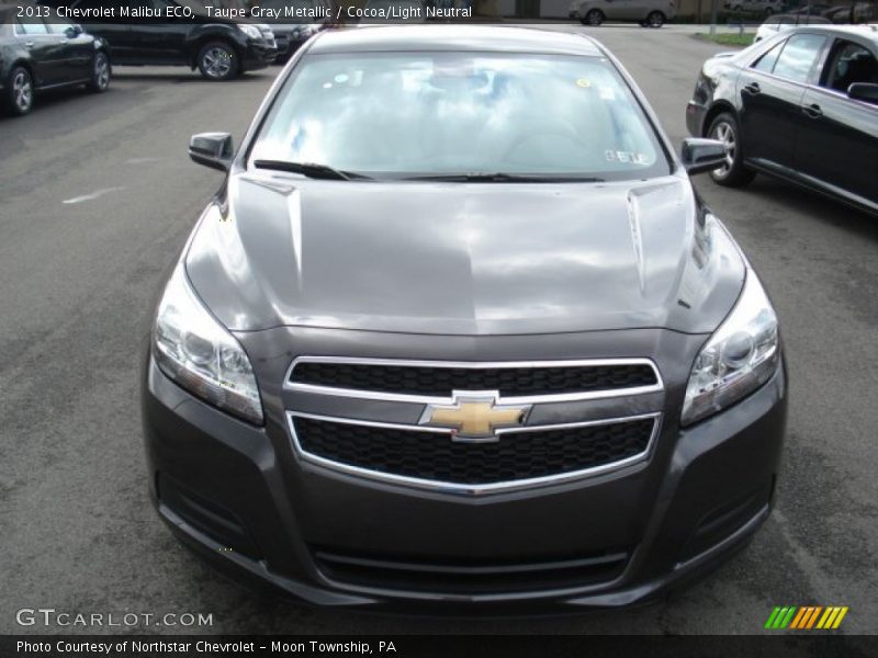 Taupe Gray Metallic / Cocoa/Light Neutral 2013 Chevrolet Malibu ECO