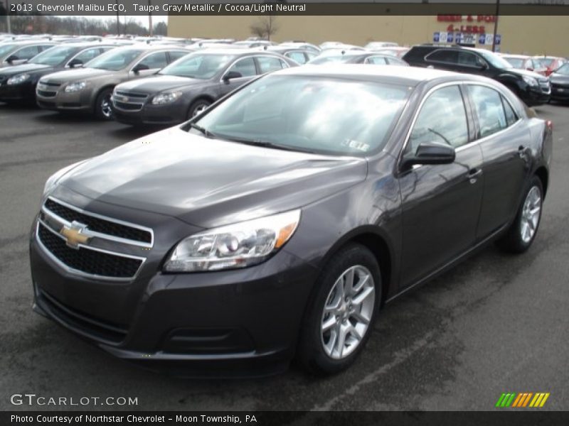 Taupe Gray Metallic / Cocoa/Light Neutral 2013 Chevrolet Malibu ECO