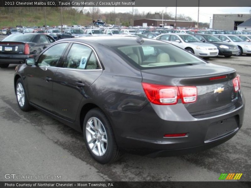 Taupe Gray Metallic / Cocoa/Light Neutral 2013 Chevrolet Malibu ECO