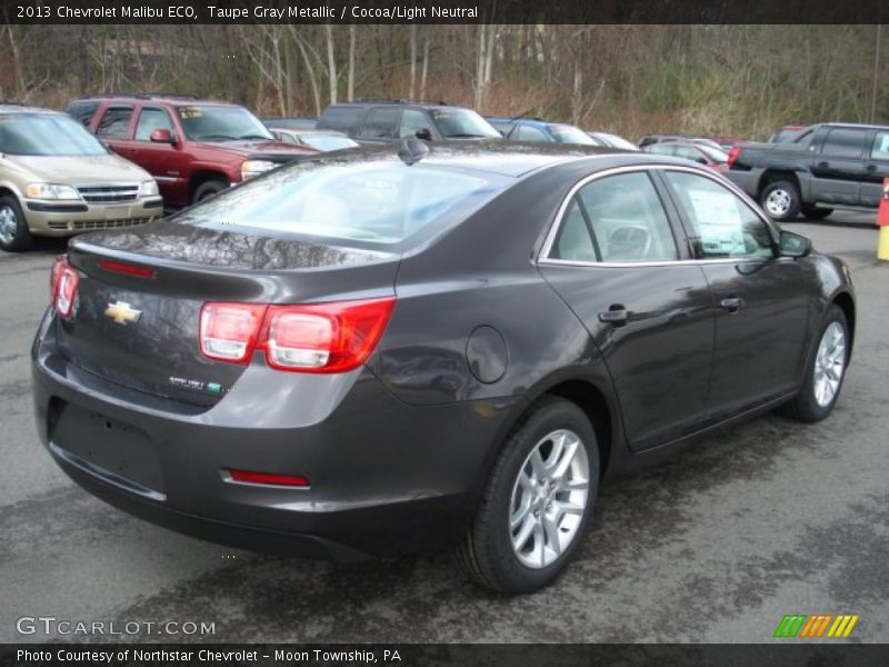 Taupe Gray Metallic / Cocoa/Light Neutral 2013 Chevrolet Malibu ECO
