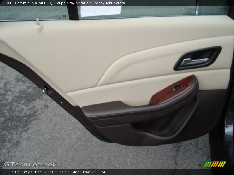Taupe Gray Metallic / Cocoa/Light Neutral 2013 Chevrolet Malibu ECO