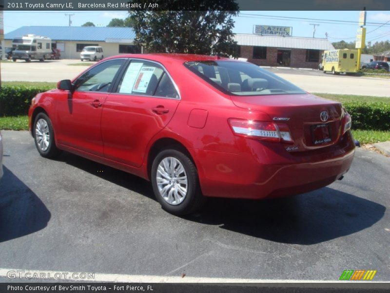 Barcelona Red Metallic / Ash 2011 Toyota Camry LE