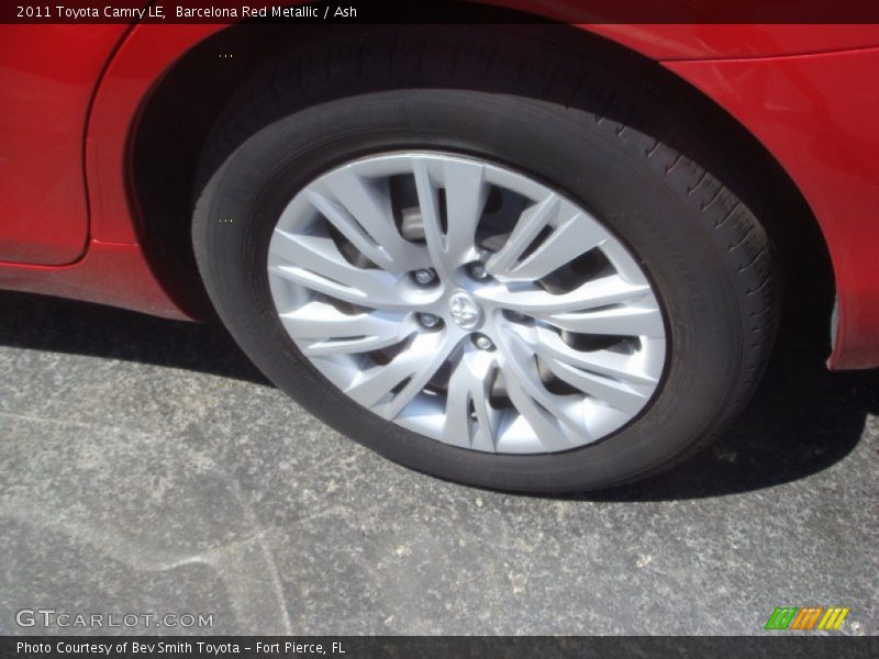 Barcelona Red Metallic / Ash 2011 Toyota Camry LE