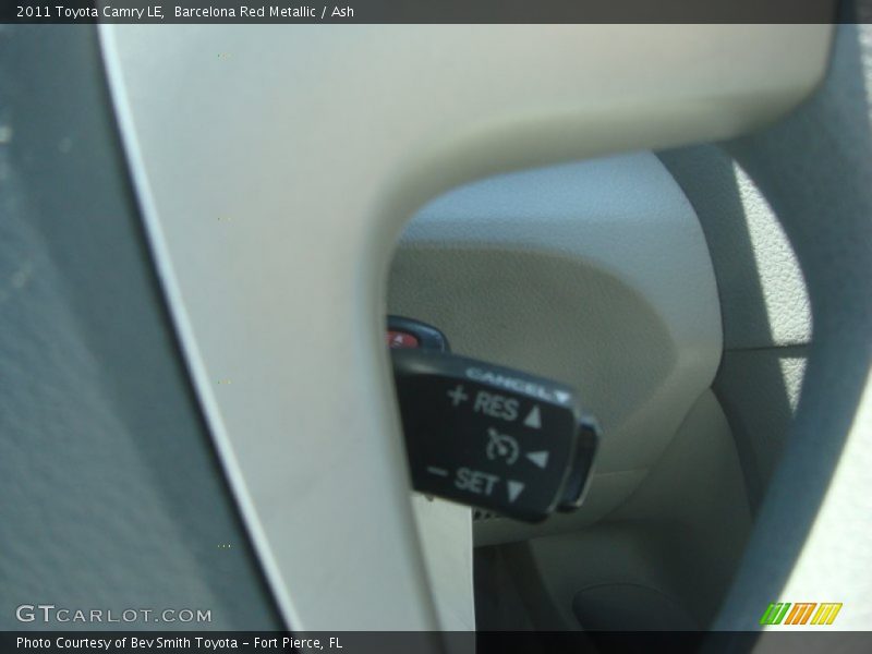 Barcelona Red Metallic / Ash 2011 Toyota Camry LE