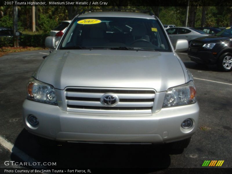 Millenium Silver Metallic / Ash Gray 2007 Toyota Highlander