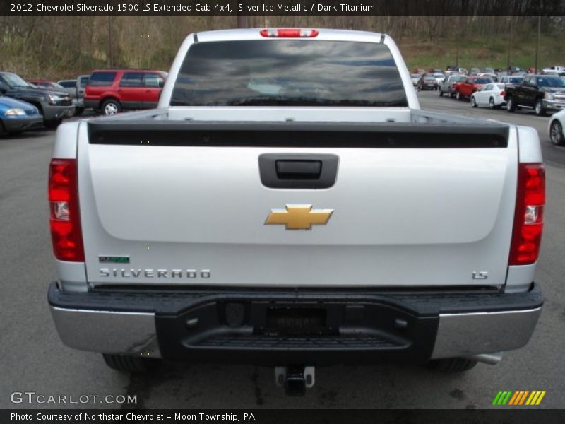 Silver Ice Metallic / Dark Titanium 2012 Chevrolet Silverado 1500 LS Extended Cab 4x4