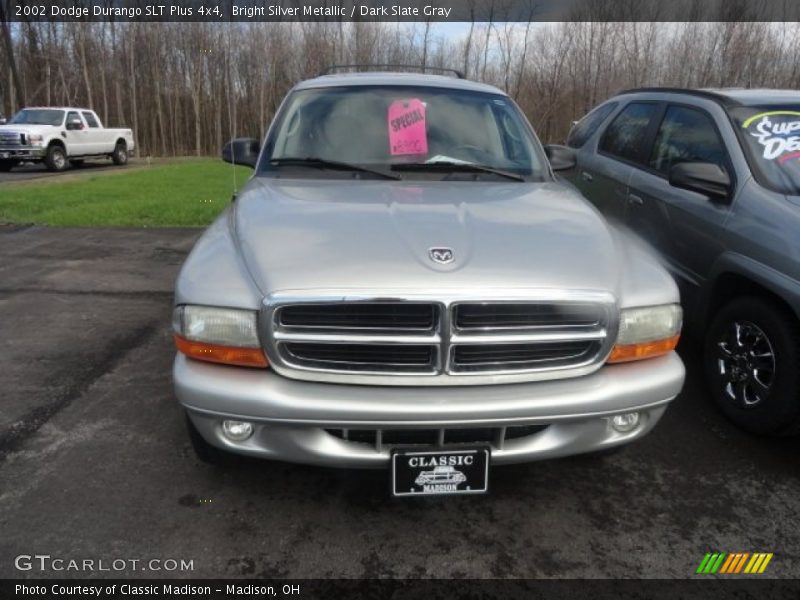 Bright Silver Metallic / Dark Slate Gray 2002 Dodge Durango SLT Plus 4x4