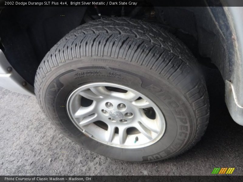 Bright Silver Metallic / Dark Slate Gray 2002 Dodge Durango SLT Plus 4x4