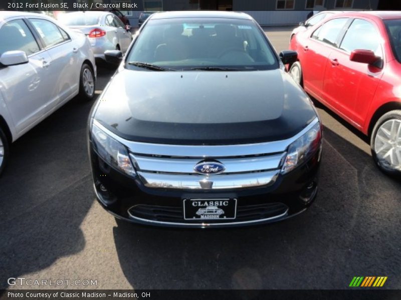 Black / Charcoal Black 2012 Ford Fusion SE