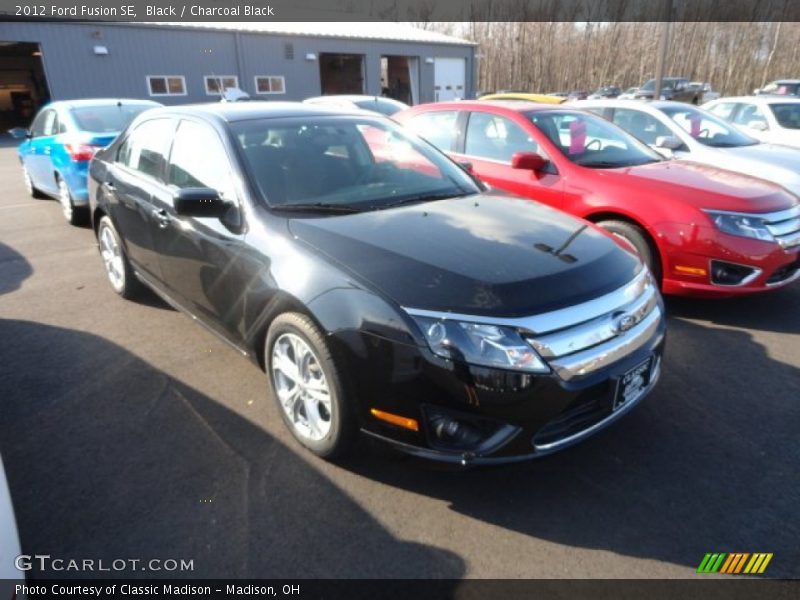 Black / Charcoal Black 2012 Ford Fusion SE