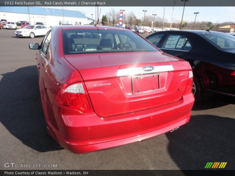 Red Candy Metallic / Charcoal Black 2012 Ford Fusion SEL