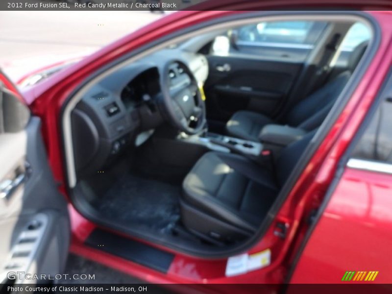 Red Candy Metallic / Charcoal Black 2012 Ford Fusion SEL