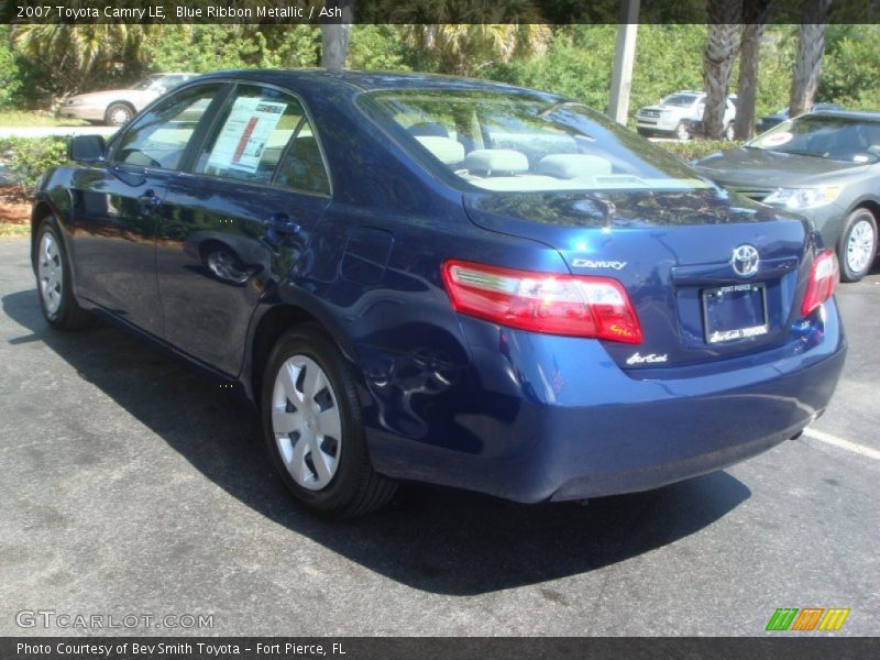 Blue Ribbon Metallic / Ash 2007 Toyota Camry LE