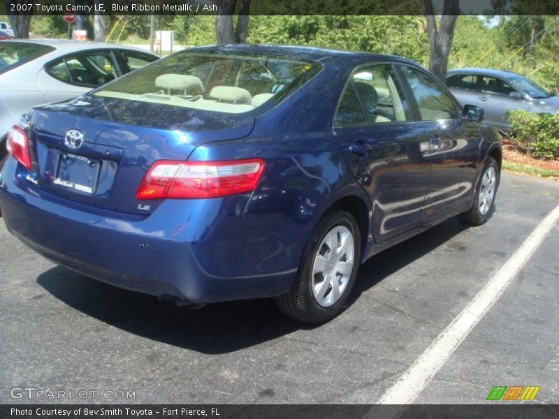 Blue Ribbon Metallic / Ash 2007 Toyota Camry LE