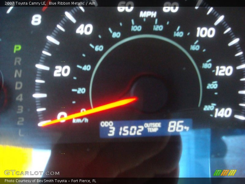 Blue Ribbon Metallic / Ash 2007 Toyota Camry LE