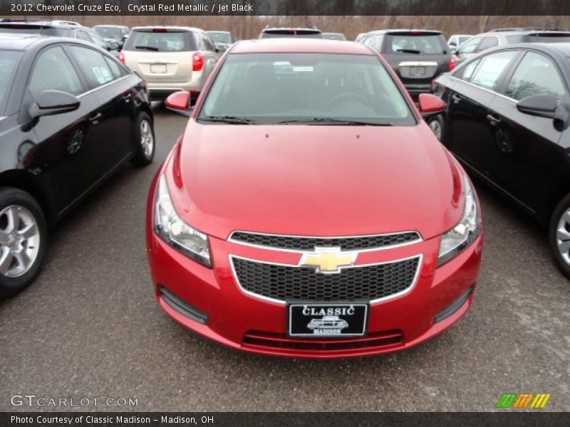 Crystal Red Metallic / Jet Black 2012 Chevrolet Cruze Eco