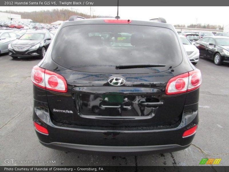 Twilight Black / Gray 2012 Hyundai Santa Fe GLS V6