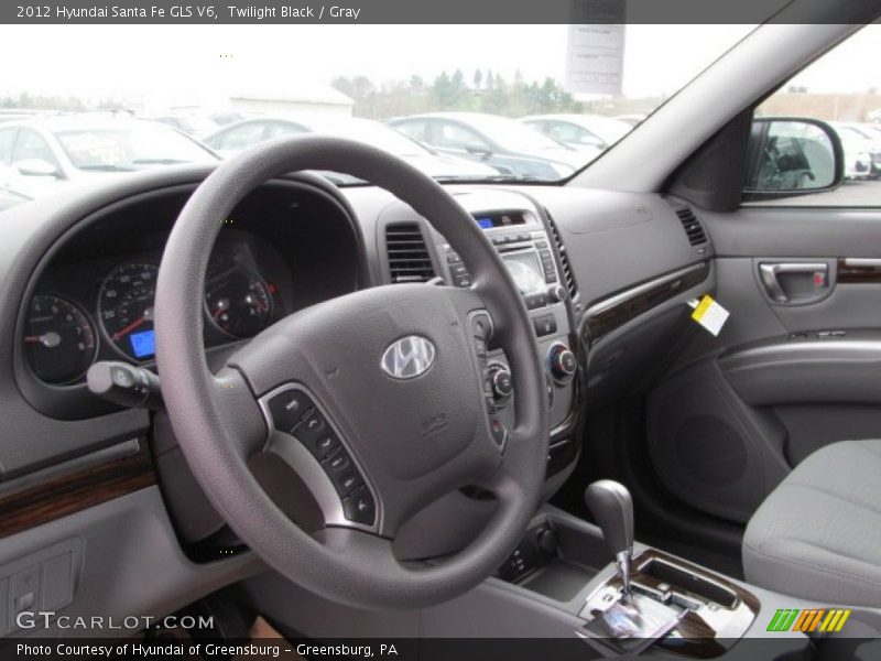 Twilight Black / Gray 2012 Hyundai Santa Fe GLS V6