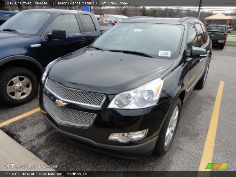 Black Granite Metallic / Light Gray/Ebony 2012 Chevrolet Traverse LTZ