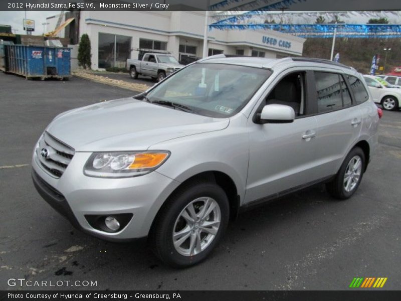 Moonstone Silver / Gray 2012 Hyundai Santa Fe SE V6