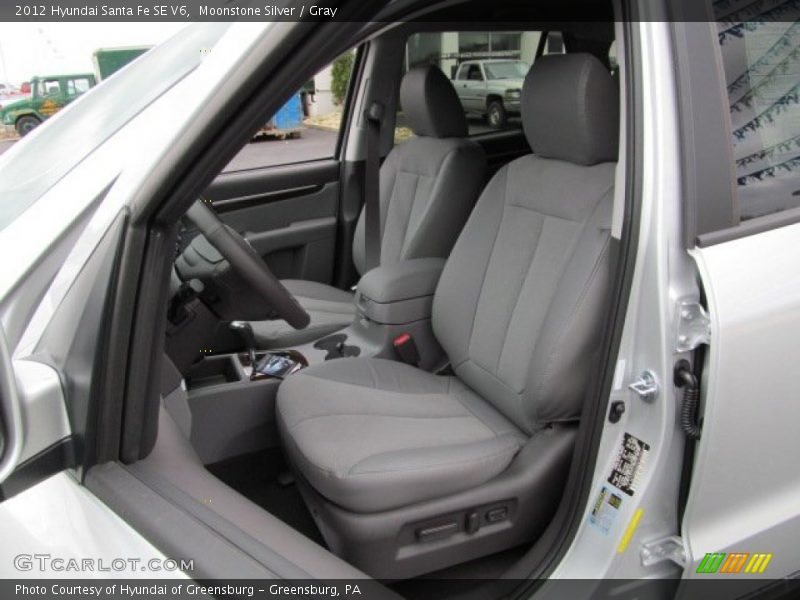 Moonstone Silver / Gray 2012 Hyundai Santa Fe SE V6