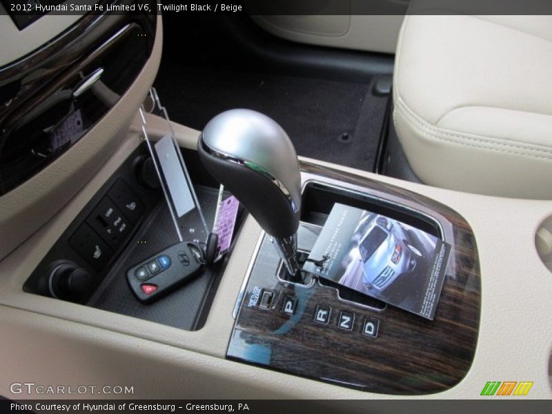 Twilight Black / Beige 2012 Hyundai Santa Fe Limited V6