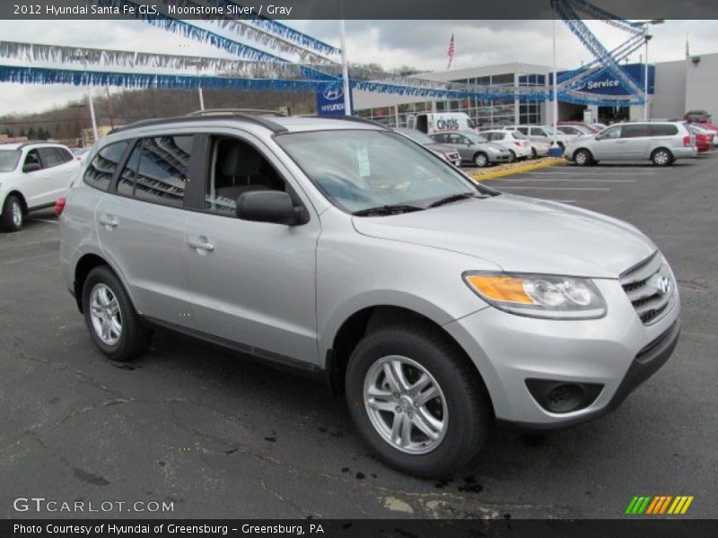 Moonstone Silver / Gray 2012 Hyundai Santa Fe GLS
