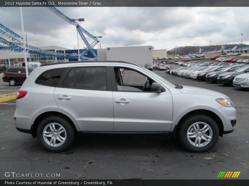 Moonstone Silver / Gray 2012 Hyundai Santa Fe GLS