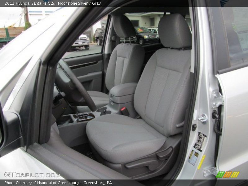 Moonstone Silver / Gray 2012 Hyundai Santa Fe GLS