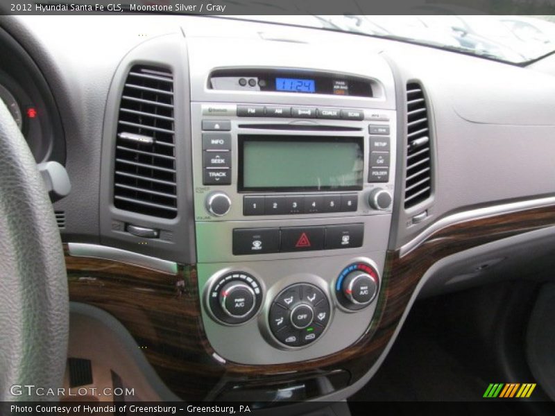Moonstone Silver / Gray 2012 Hyundai Santa Fe GLS