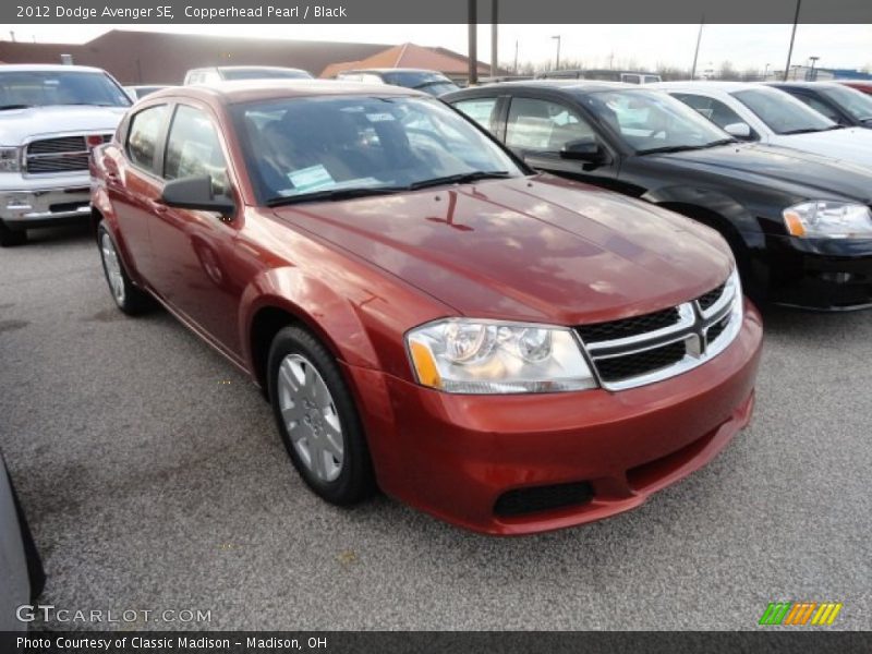 Copperhead Pearl / Black 2012 Dodge Avenger SE