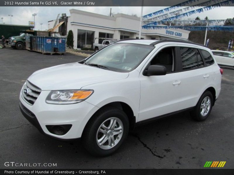 Glacier White / Gray 2012 Hyundai Santa Fe GLS V6