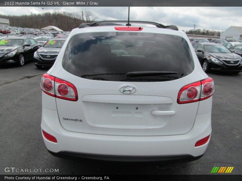 Glacier White / Gray 2012 Hyundai Santa Fe GLS V6