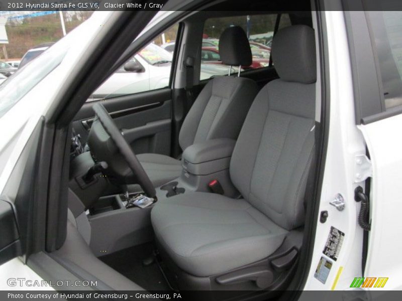 Glacier White / Gray 2012 Hyundai Santa Fe GLS V6