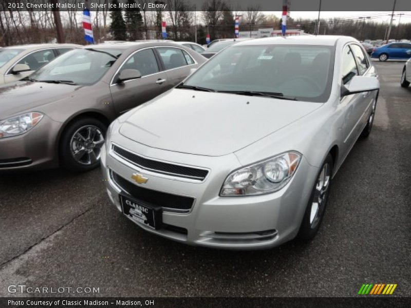 Silver Ice Metallic / Ebony 2012 Chevrolet Malibu LT