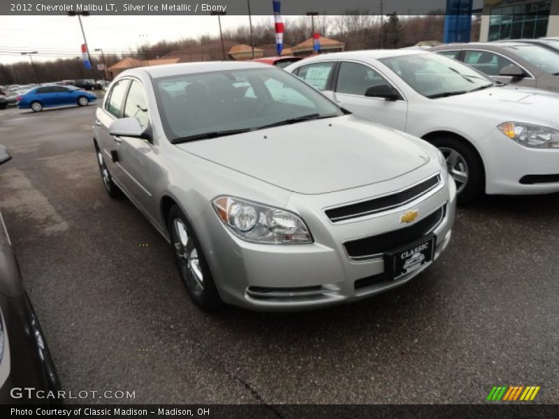 Silver Ice Metallic / Ebony 2012 Chevrolet Malibu LT