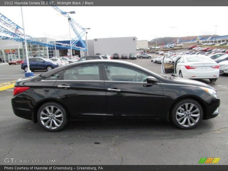 Midnight Black / Black 2012 Hyundai Sonata SE 2.0T