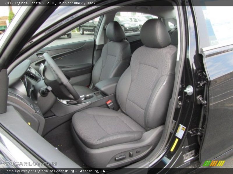 Midnight Black / Black 2012 Hyundai Sonata SE 2.0T