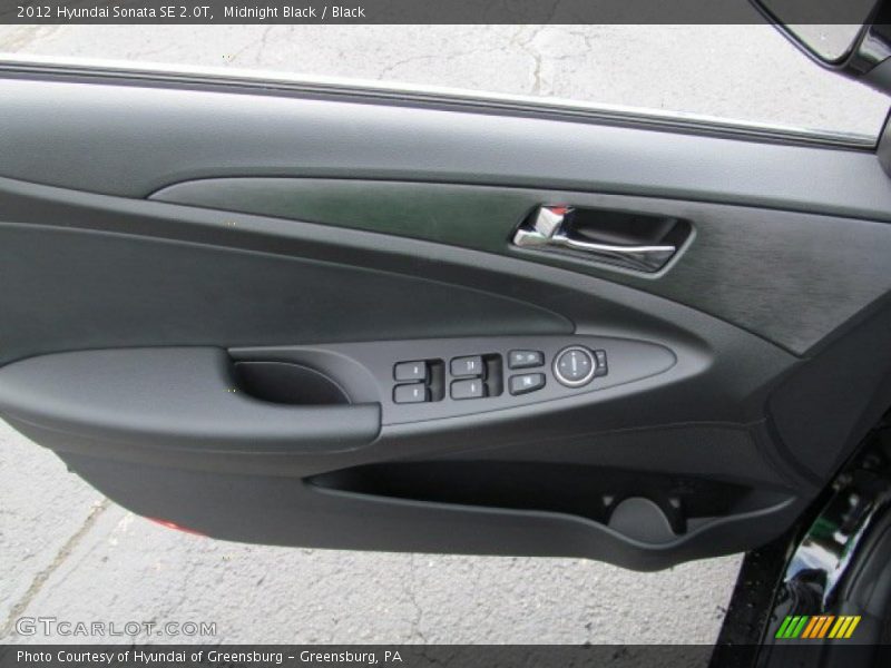 Midnight Black / Black 2012 Hyundai Sonata SE 2.0T