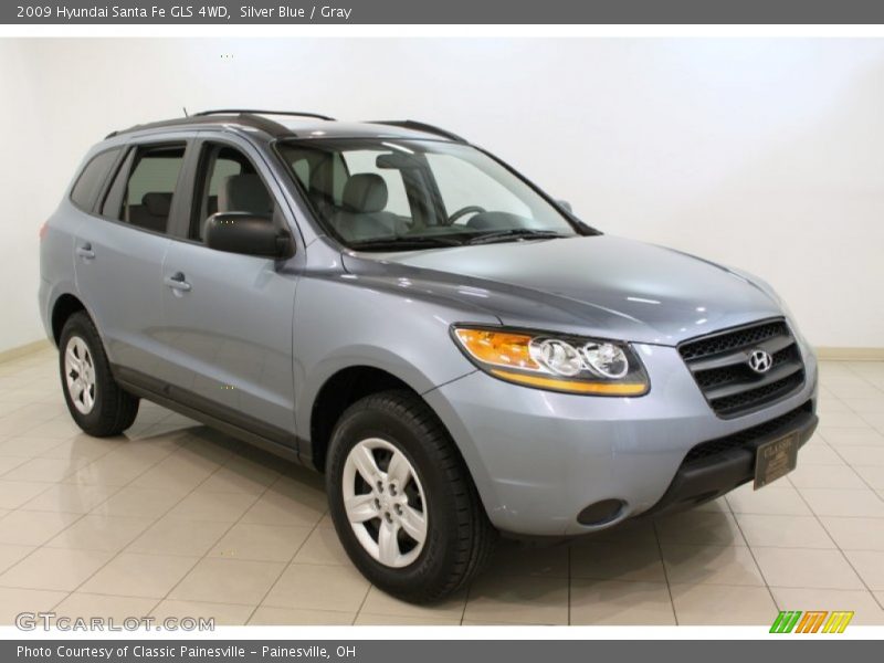 Silver Blue / Gray 2009 Hyundai Santa Fe GLS 4WD