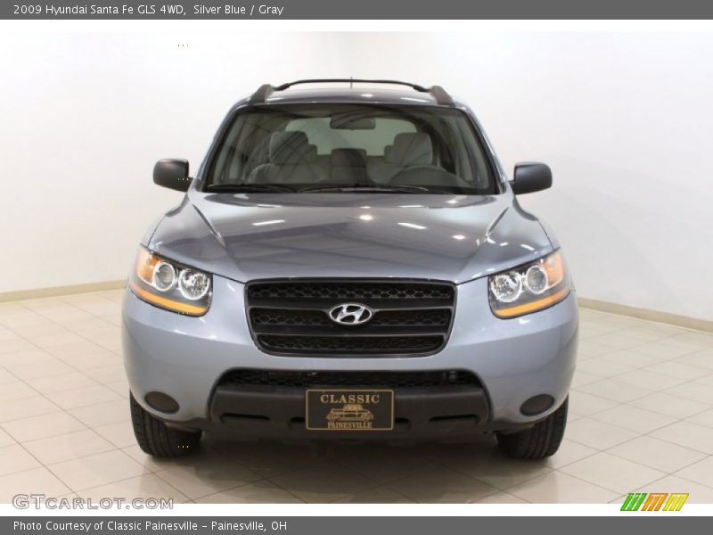 Silver Blue / Gray 2009 Hyundai Santa Fe GLS 4WD