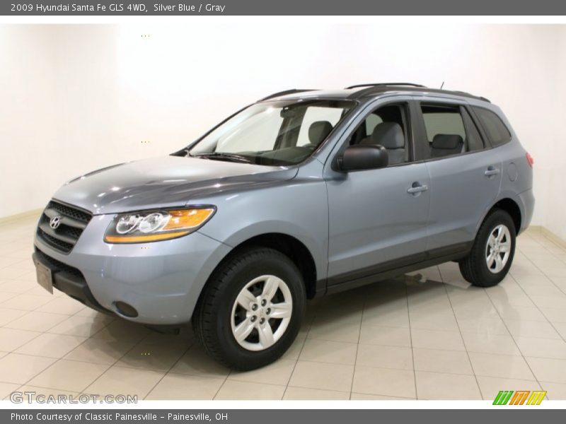 Silver Blue / Gray 2009 Hyundai Santa Fe GLS 4WD