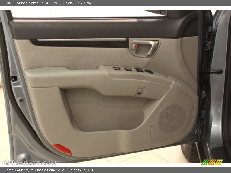 Silver Blue / Gray 2009 Hyundai Santa Fe GLS 4WD