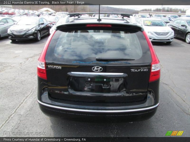 Black Noir Pearl / Beige 2012 Hyundai Elantra SE Touring