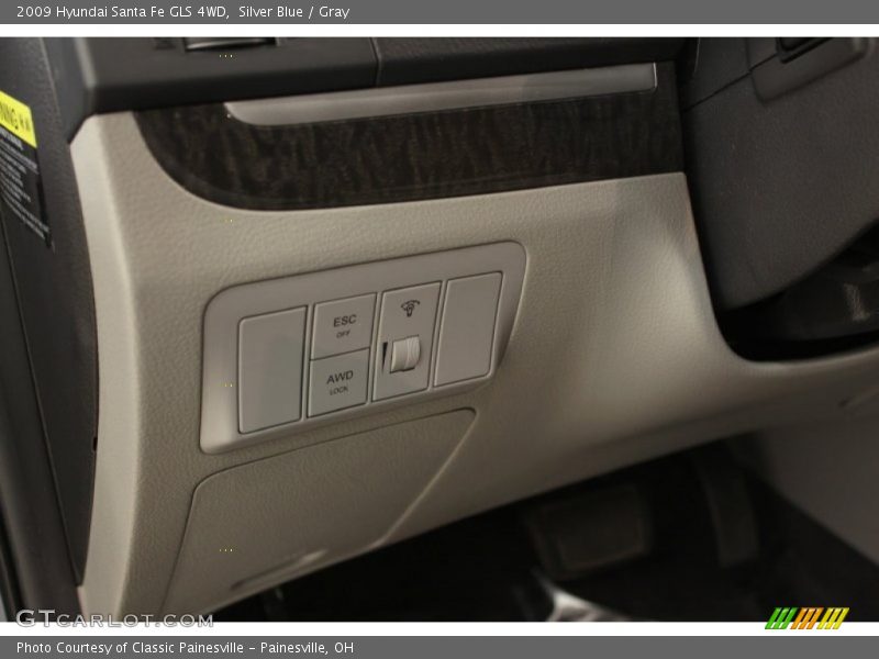 Silver Blue / Gray 2009 Hyundai Santa Fe GLS 4WD