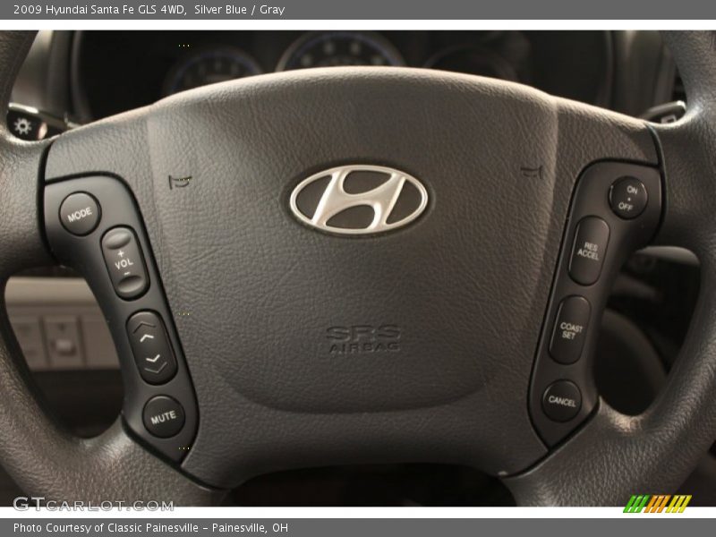 Silver Blue / Gray 2009 Hyundai Santa Fe GLS 4WD